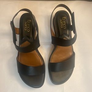 Franco Sarto Black and white sandals size 9.5M